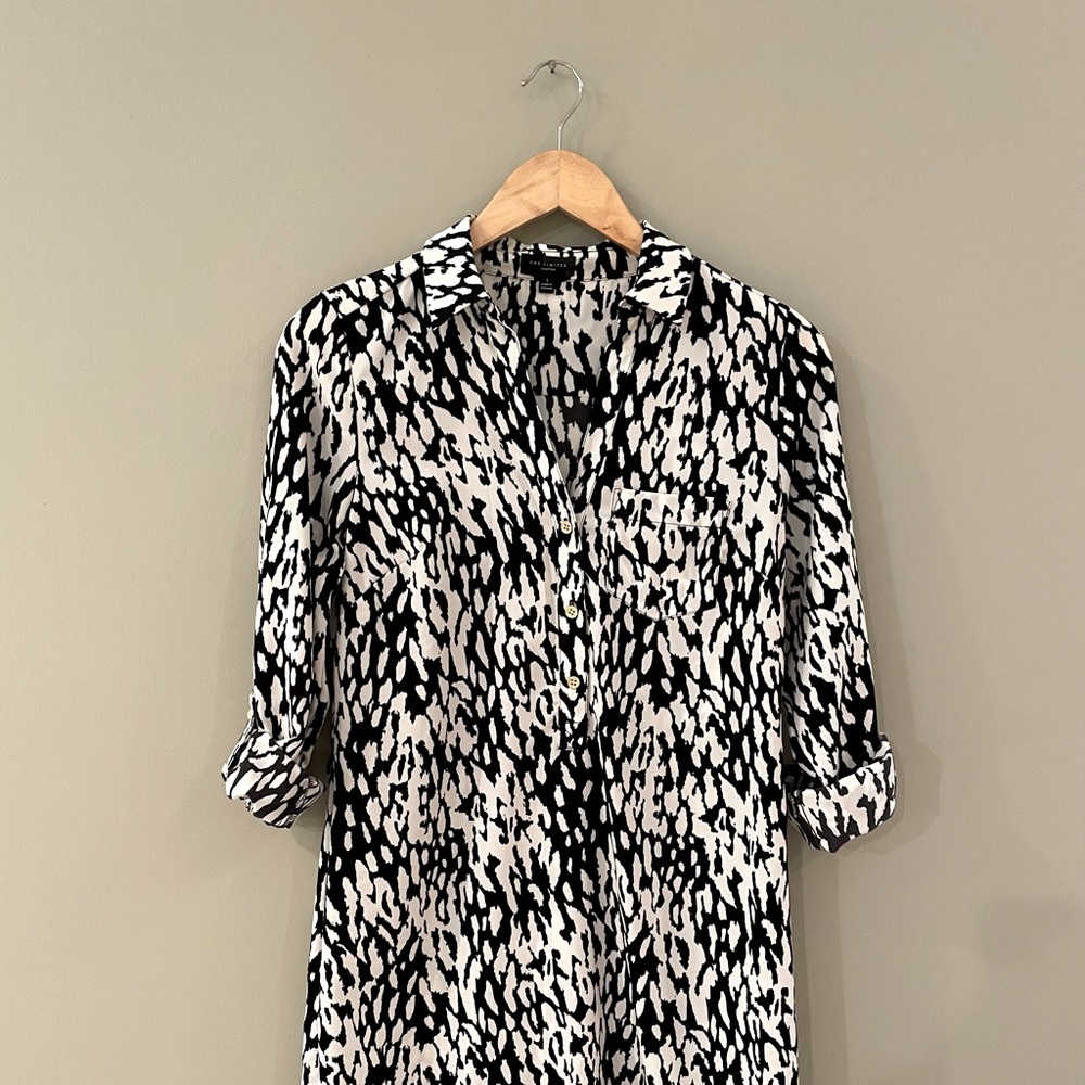 Black and White Shirt Dress from The Limited